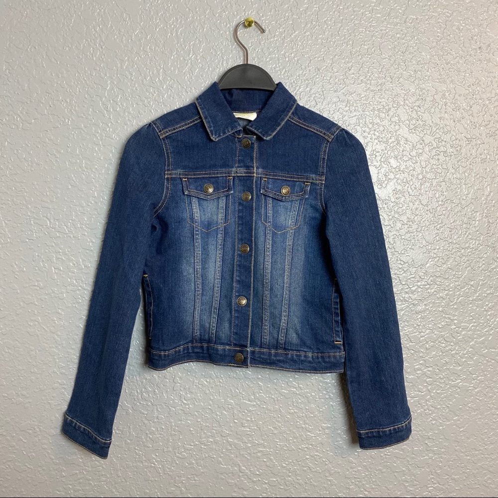 CRAZY 8 DARK WASH KIDS JEAN JACKET~Large